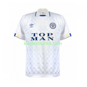 Leeds United 1989-1990 Retro Hjemme Fotballdrakt Kortermet
